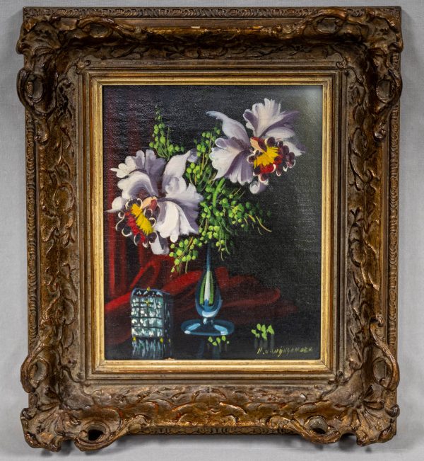 Stilleven met vaas en bloemen